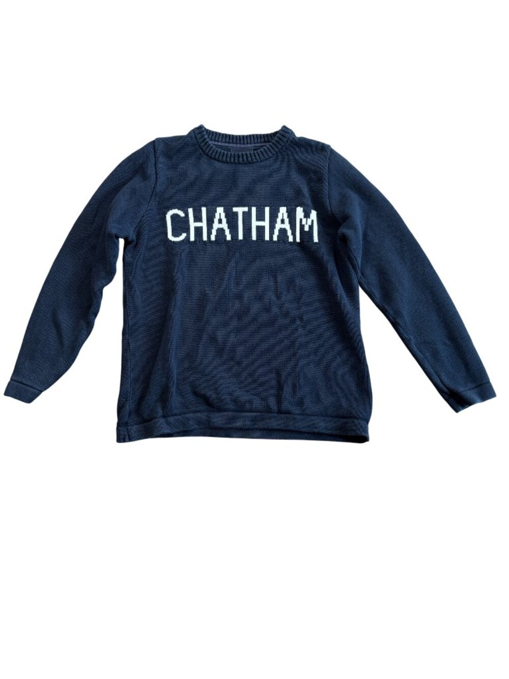 Holebrook Sweden Chatham Sweater size M medium navy blue Cape Code MA cotton